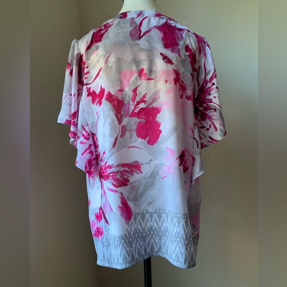 NWT-Allison Daley women’s petite Y neck floral print top - size PXL - Picture 6 of 8